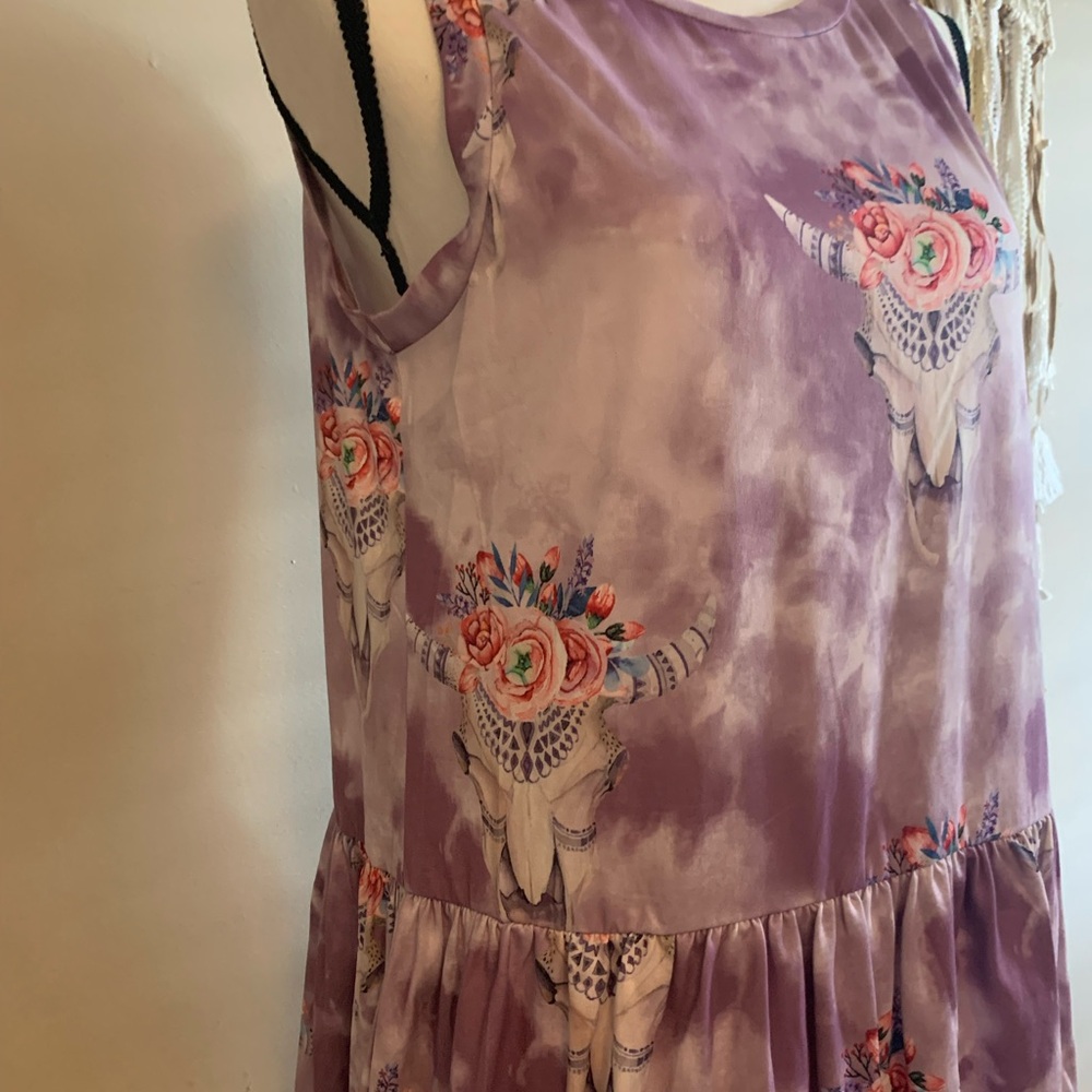 D O N A T E D Southwest shirt purple size small by Wonderland Orange NWT - Picture 3 of 7